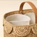 Hearth & Hand Magnolia Natural Woven Scalloped Baby Diaper Caddy