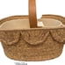 Hearth & Hand Magnolia Natural Woven Scalloped Baby Diaper Caddy