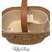Hearth & Hand Magnolia Natural Woven Scalloped Baby Diaper Caddy