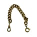 Short Gold Plated Vintage Curb Link Watch Chain