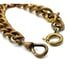 Short Gold Plated Vintage Curb Link Watch Chain