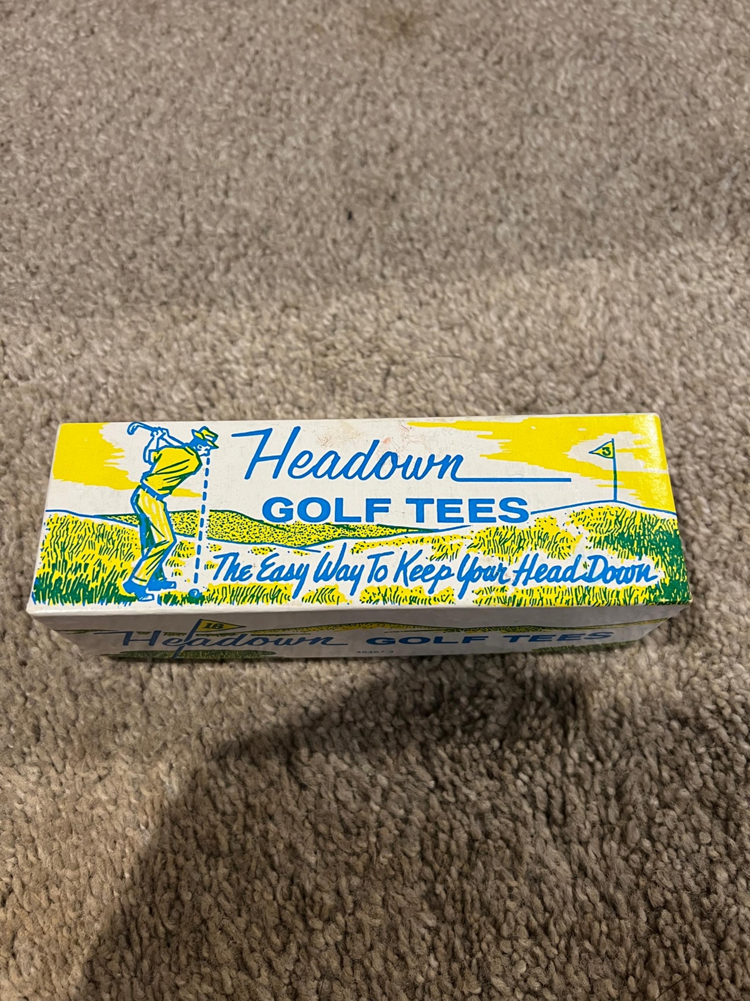 Vintage Headown Golf Tees - Funny, Gag gift