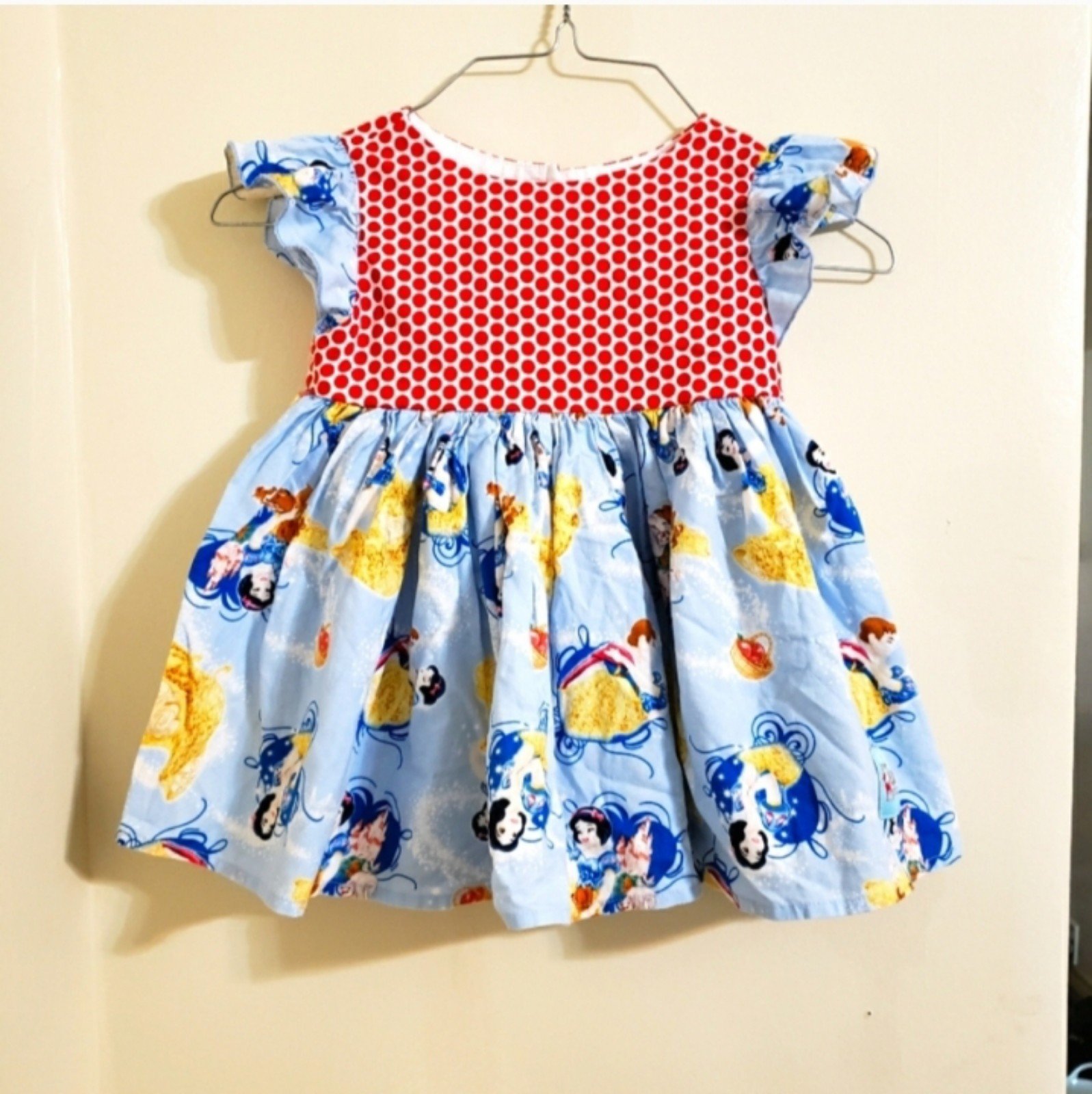 Handmade Sweet Petunia Boutique Disney Princess Snow White ruffle tunic sz 4