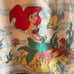 Vintage Disney The Little Mermaid, Ariel Satin Trim Blanket