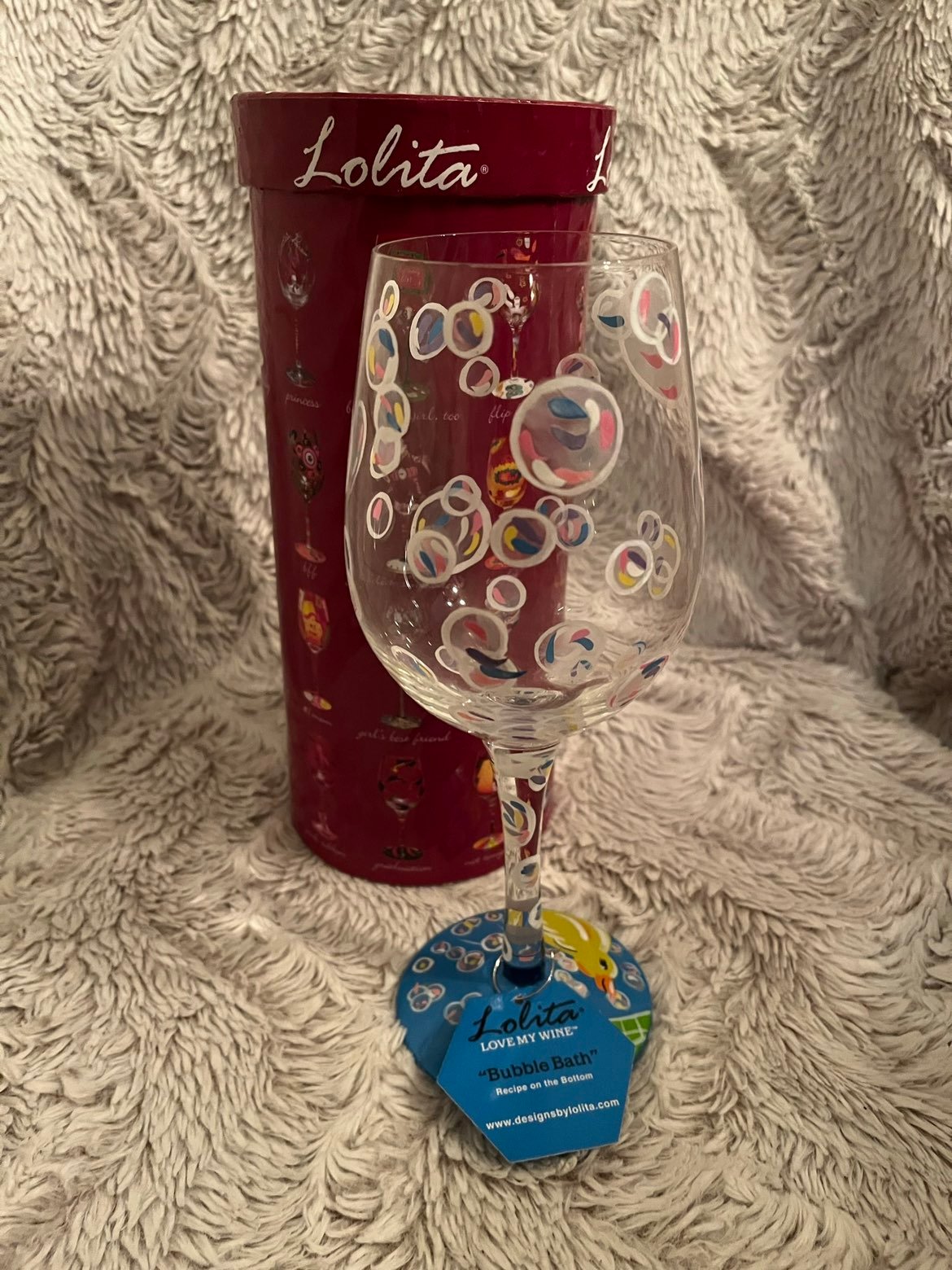 Lolita Love My Wine Bubble Bath Wine Glass
