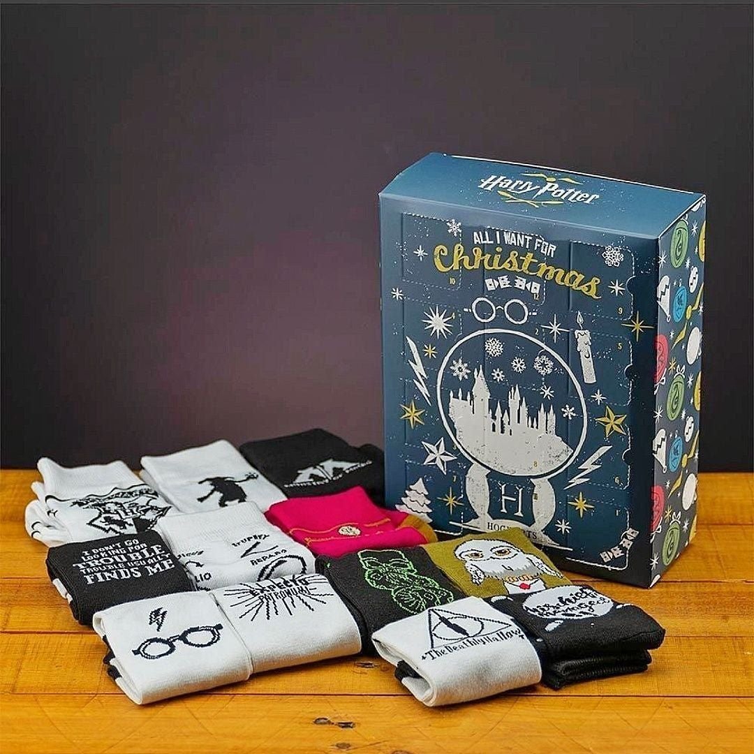 Wizarding World of Harry Potter 12 Days Of Socks Advent Calendar Unisex New