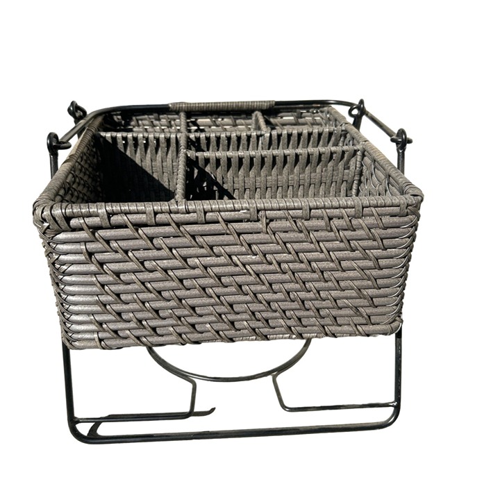 PICNIC, PARTY, FLATWEAR, PLATES AND NAPKINS ORGANIZATION CADDY BROWN