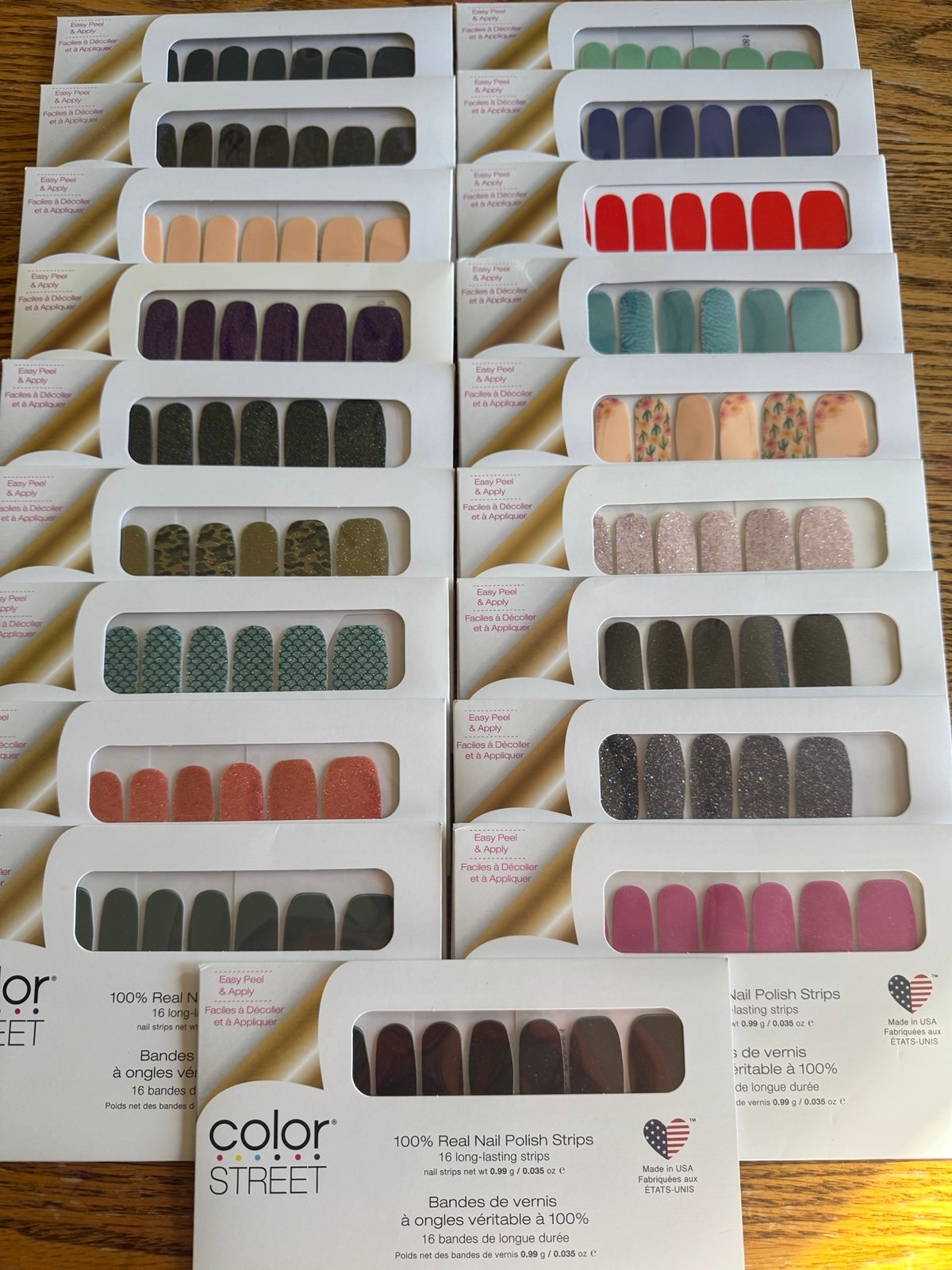 Color Street lot of 19 sets