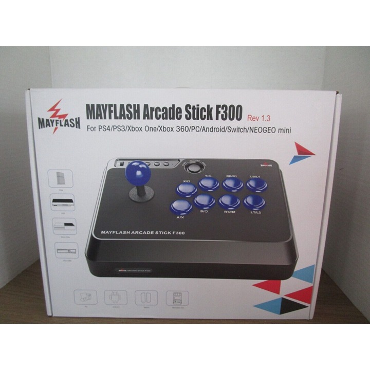 Mayflash Arcade Stick F300 for PS4/PS3/Xbox One/Xbox 360/PC/Android/Switch NEW