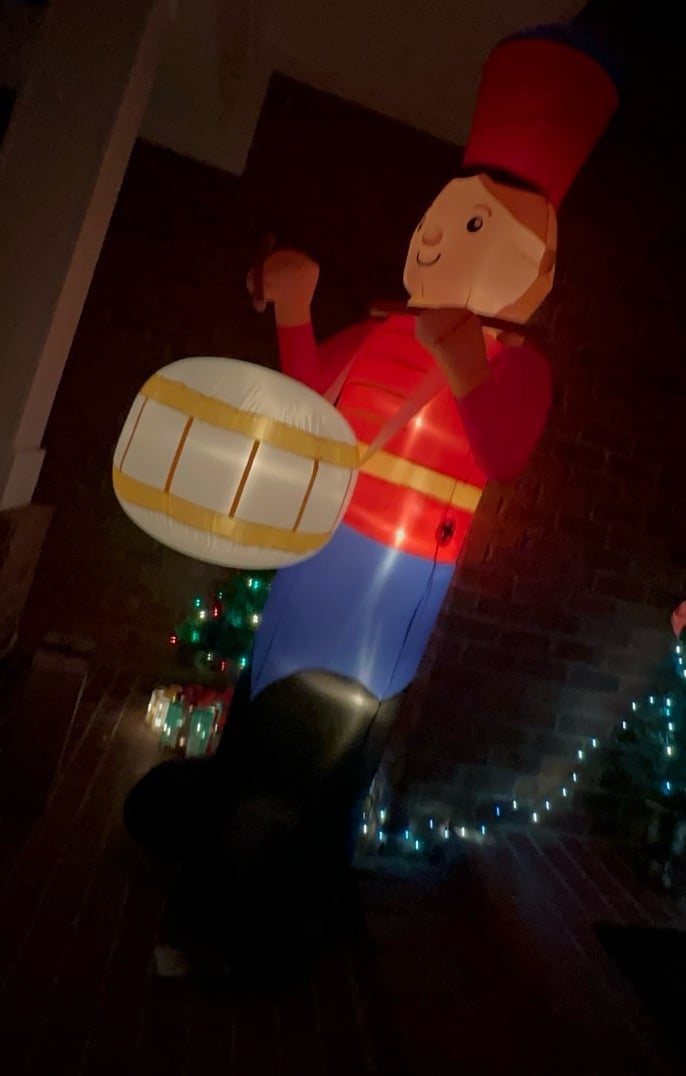 Inflatable Holiday Time Toy Soldier Drummer 9 foot