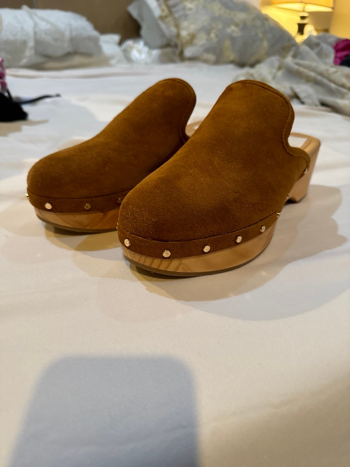 Brand New Dolce Vita brown suede clogs