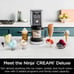Ninja Creami with 2 pint containers with lids