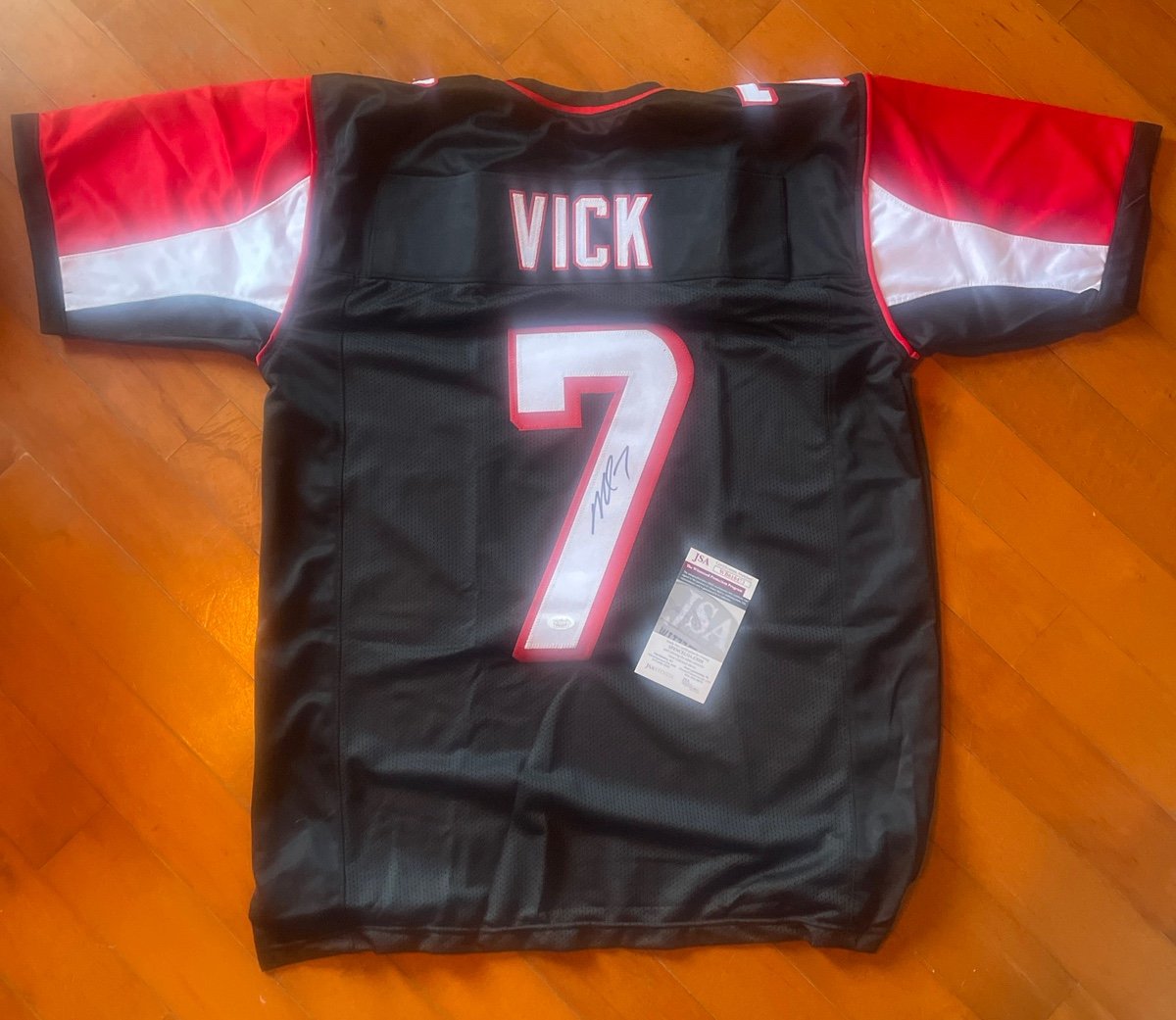 Custom Jersey with authentic signed with COA Michael Vick