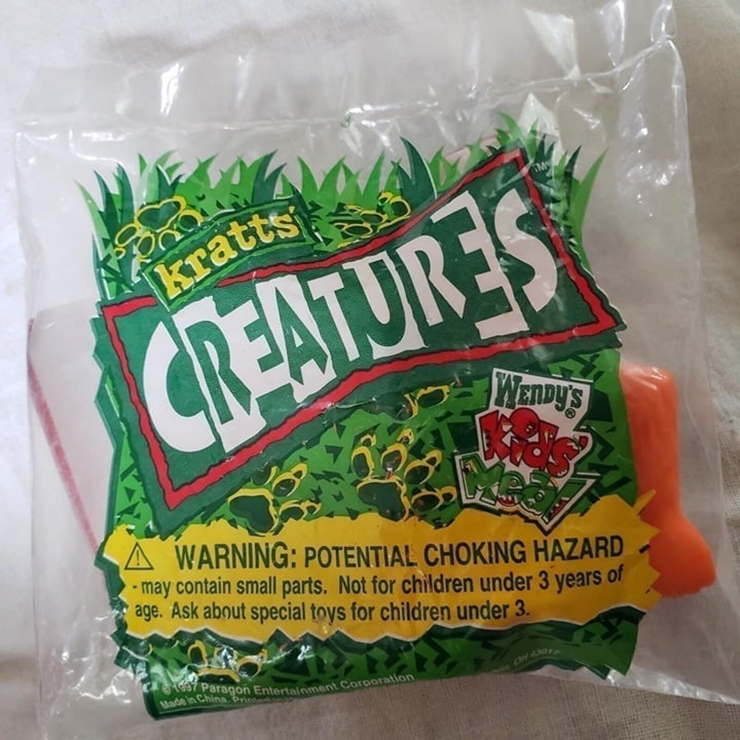 New Sealed 1997 Wendy's Kratts Creatures Toy Paragon