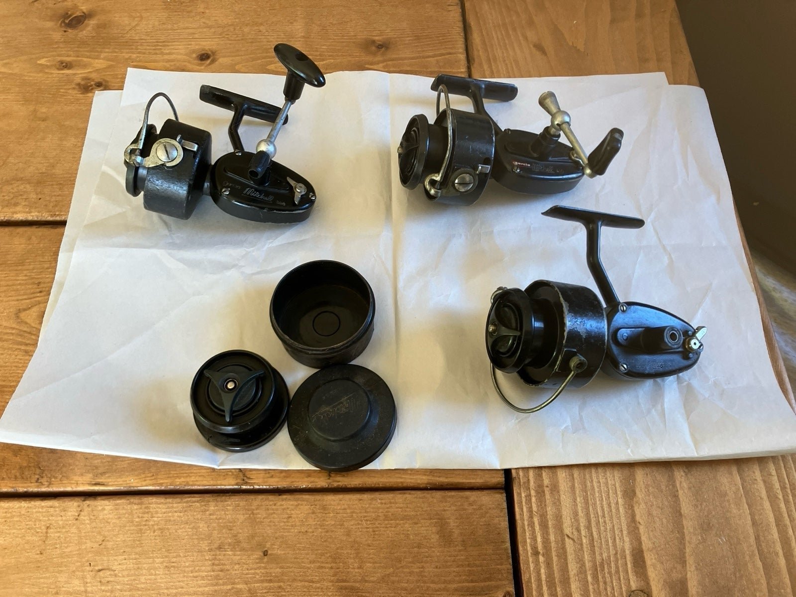 ANTIQUE/vintage Mitchell fishing reel bundle