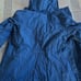 The North Face Dryvent Nylon Rain Jacket Navy and White Polka Dot Women size L