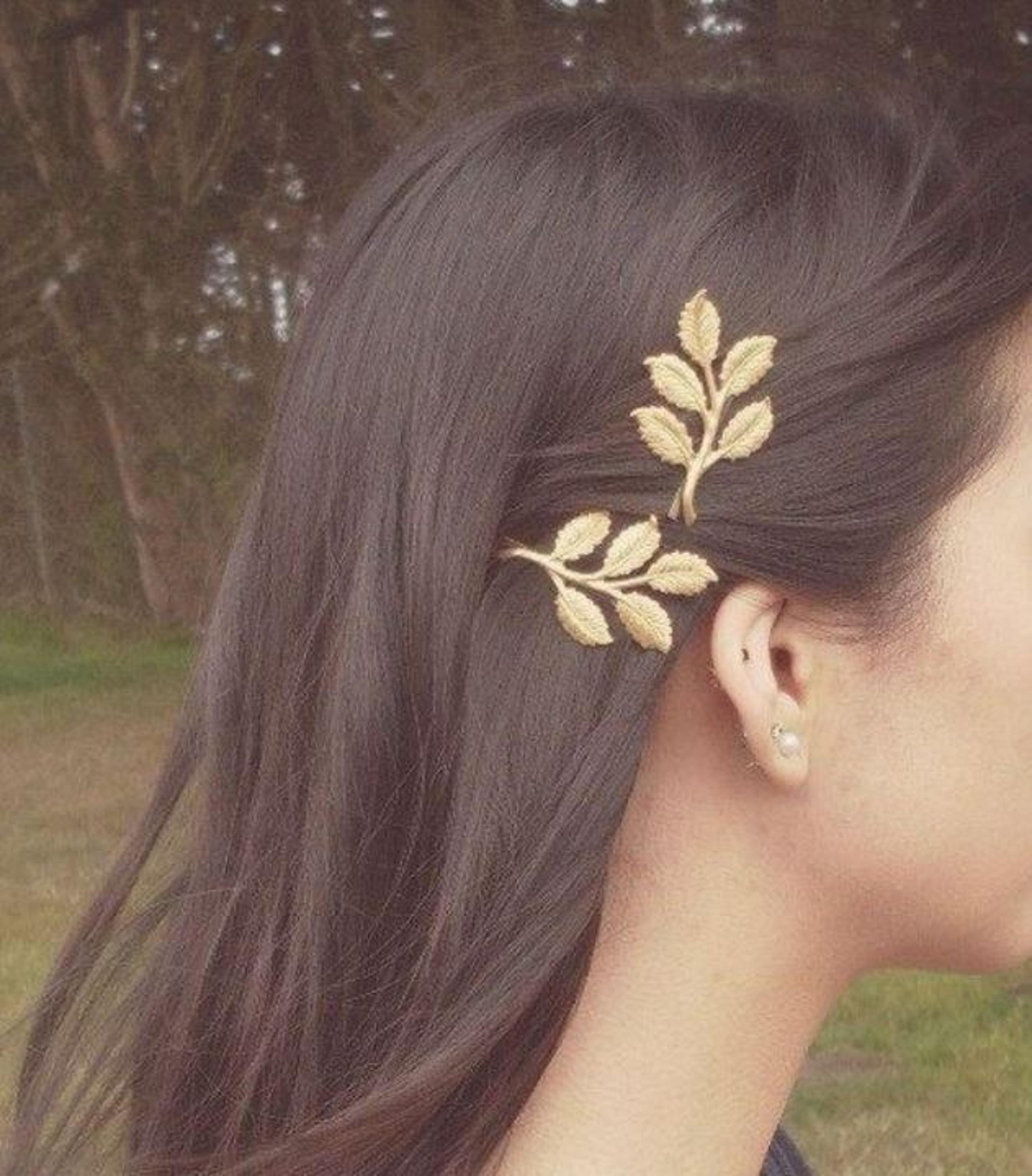 Vintage Leaf Hair Clip