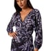 NWT! Misa Los Angeles Sylvia Floral Faux-Wrap Midi Dress - Size Small