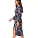 NWT! Misa Los Angeles Sylvia Floral Faux-Wrap Midi Dress - Size Small