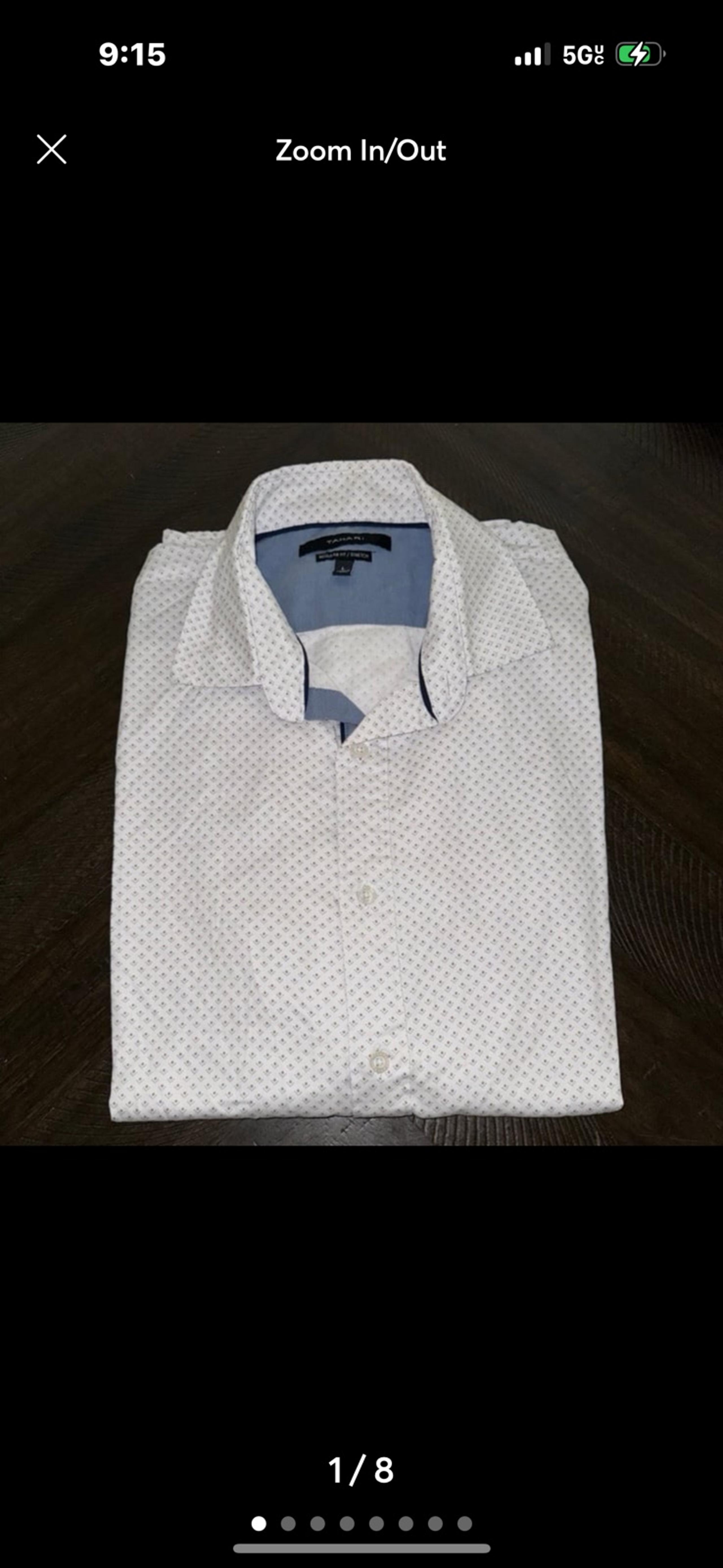 Tahari men’s Button down shirt size large