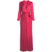 NWT Alice + Olivia Bayley in Watermelon Wrap Draped Silk Belted Maxi Dress 6