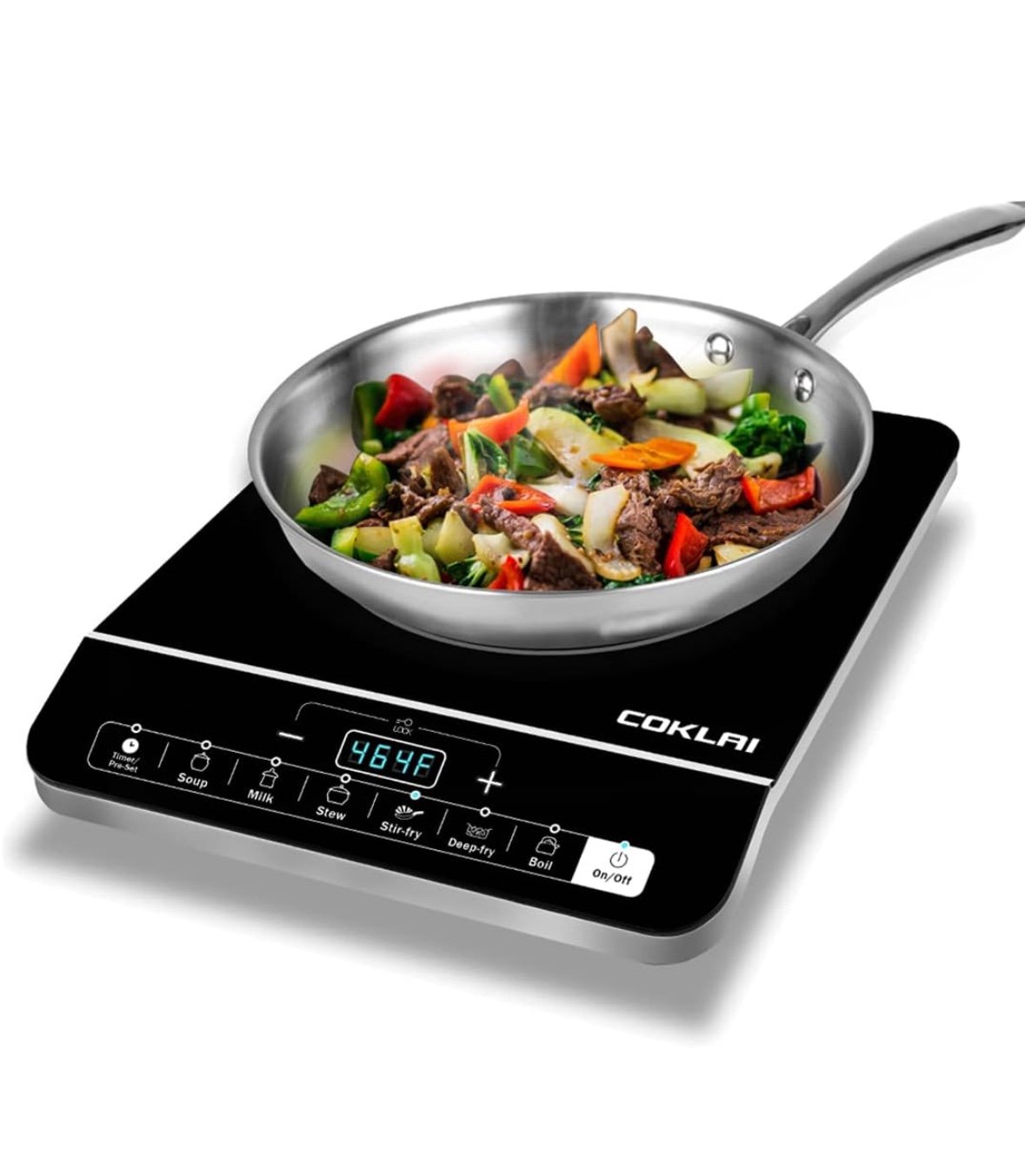 Coklai Portable Induction Cooktop 1800W Induction Burner for Cooking