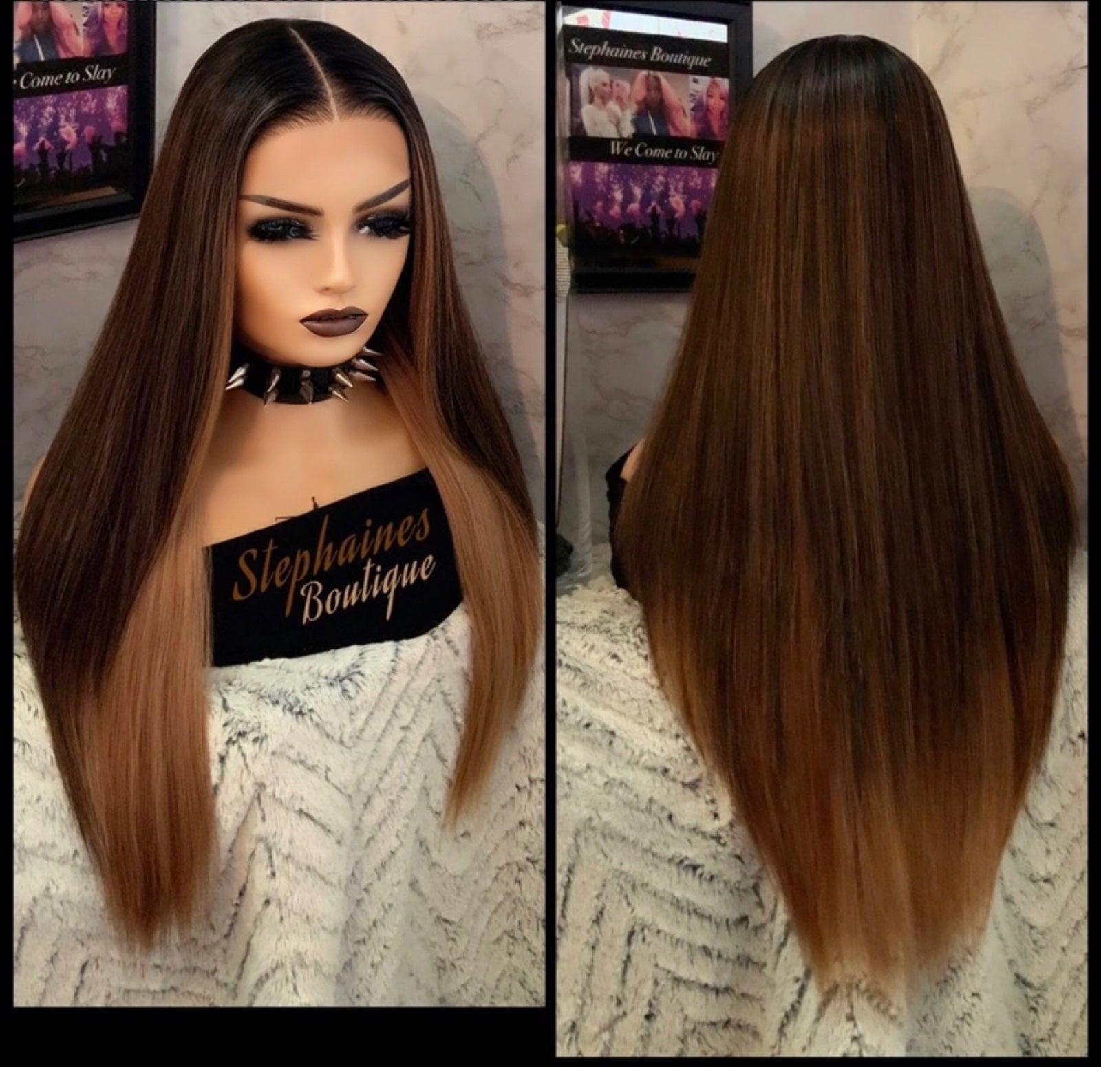 Human Hair blended lace front wig