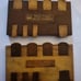 Pair PALL MALL Whist Game Markers Charles Goodall London 1880-1910 Wooden Brass