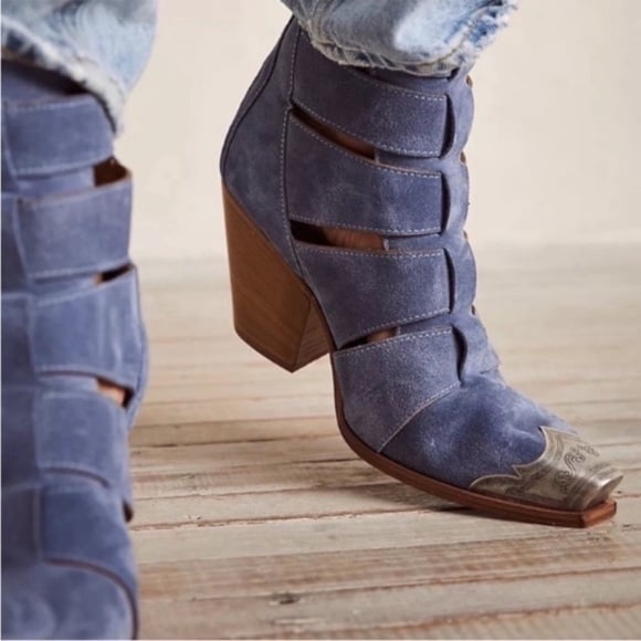 Free People Suede Western Boots