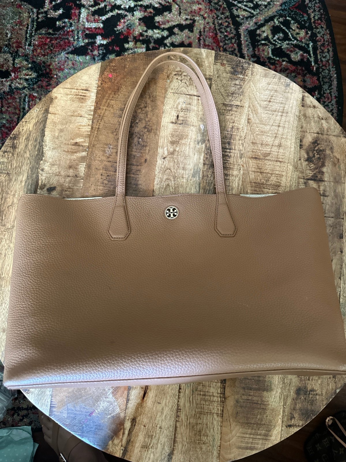 Tory Burch Tan pebble Tote