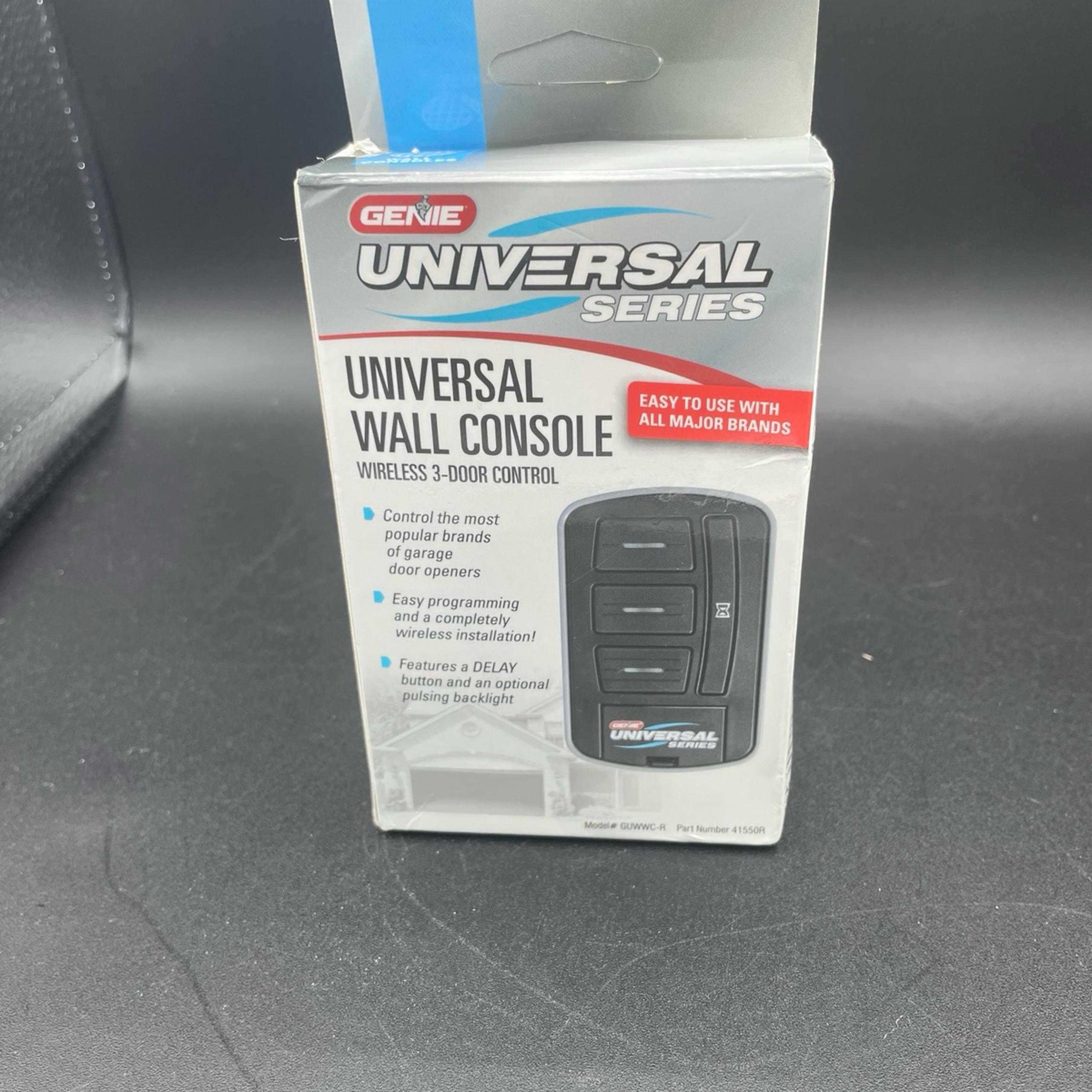 Genie universal wall console wireless 3door control for garage