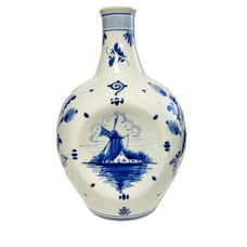 Vintage Blue Delft Hoppe Distilleries AMSTERDAM HOLLAND Decanter