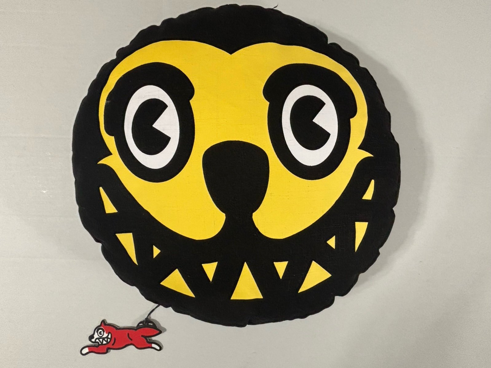 Billionaire Boys Club Ice Cream Running Dog Face pillow NWT