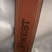 JP West size 40 Western belt with blue accent