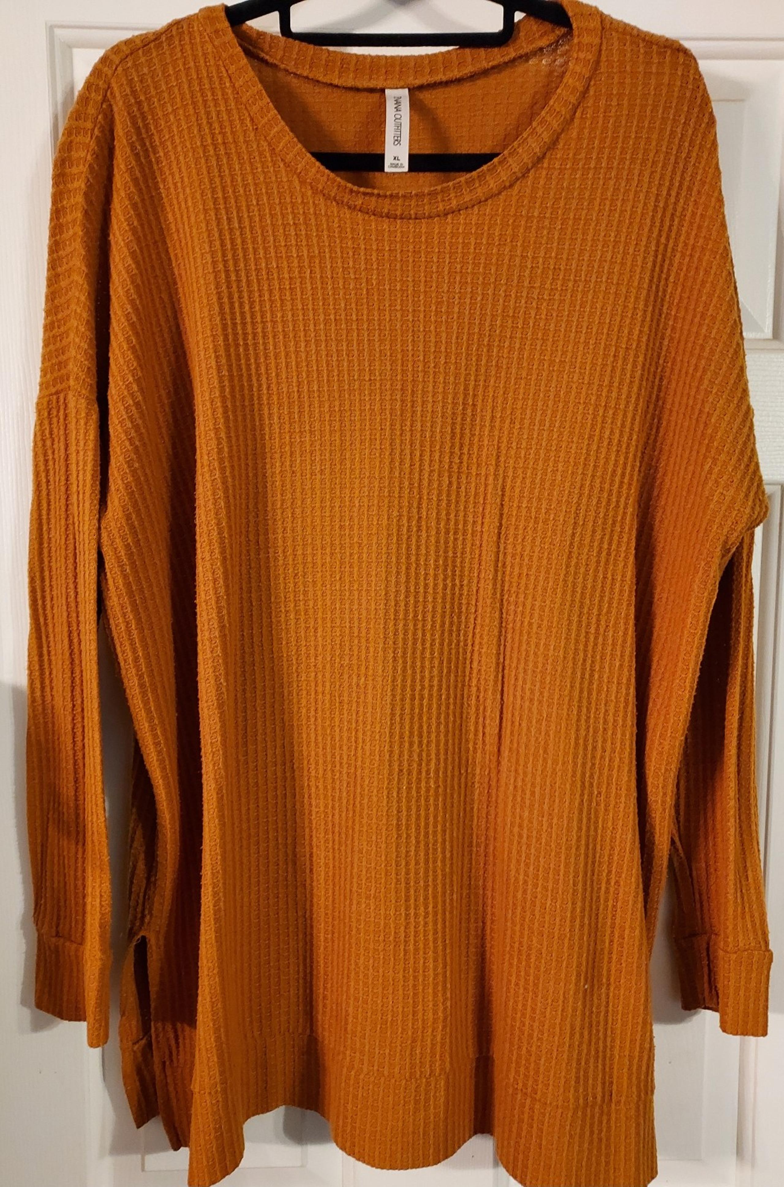 Zenana Outfitters Women's Long Sleeve Pullover Sweater Size XL