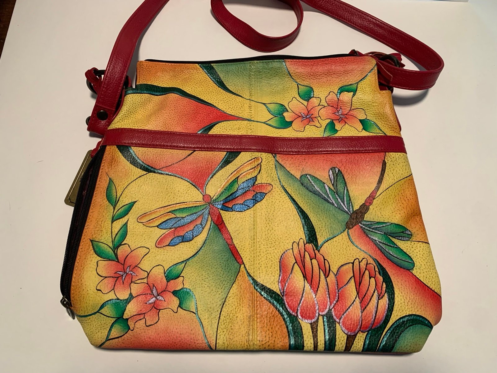 New Anuschka hand painted leather handbag.