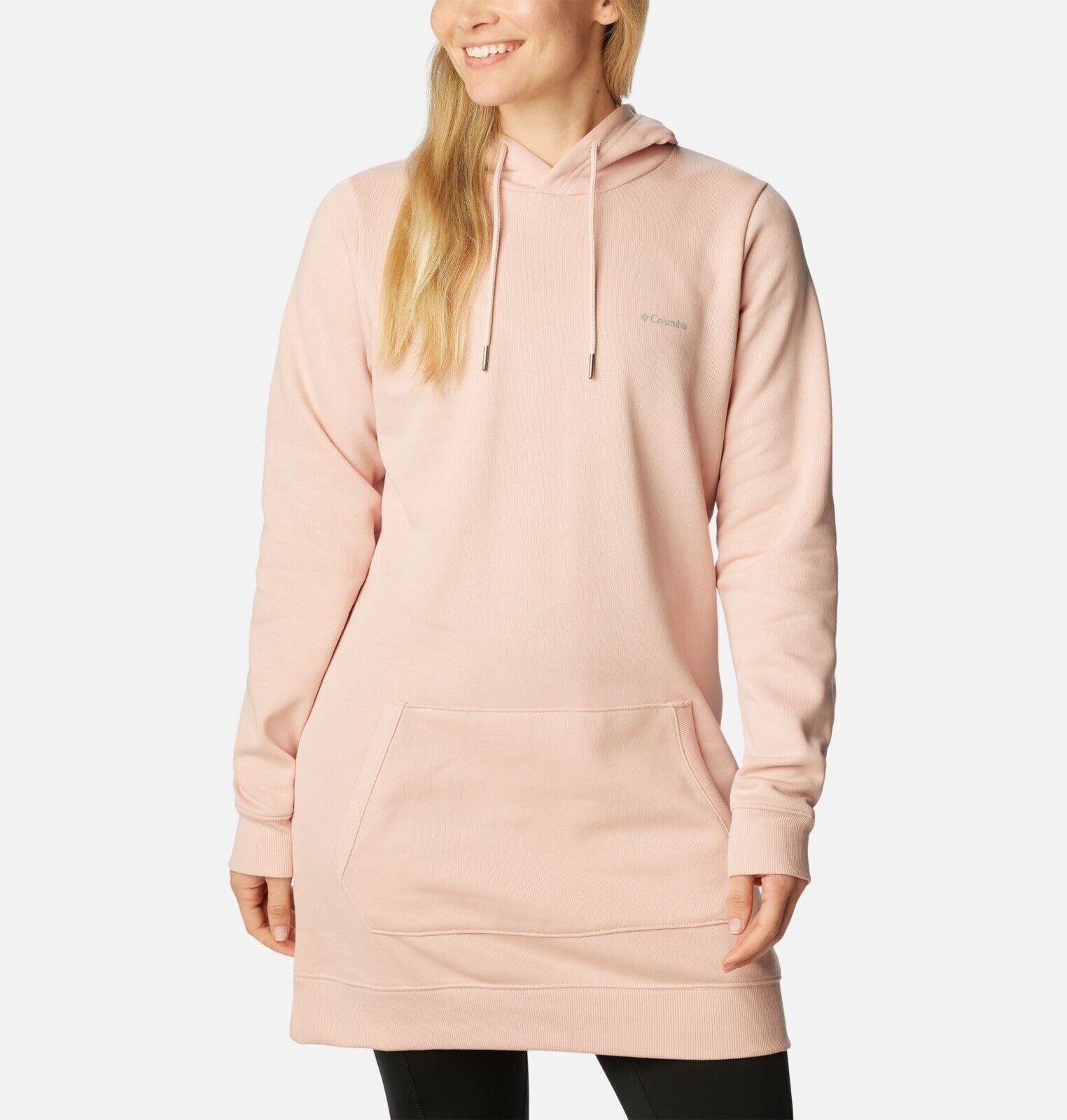 Columbia Sweatshirt Women’s Small Rush Valley Long Hoodie Pink Pullover Jacket