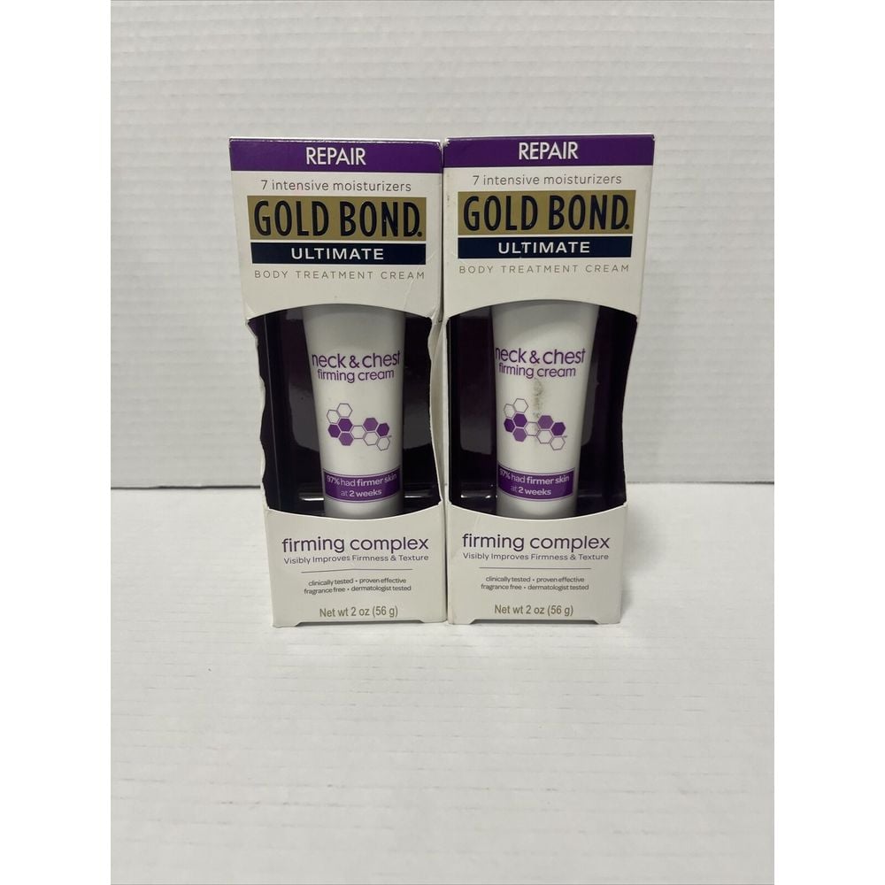 Gold Bond Ultimate Neck & Chest Age Defense Cream (SPF 20, 1.7oz) Lot Of 2