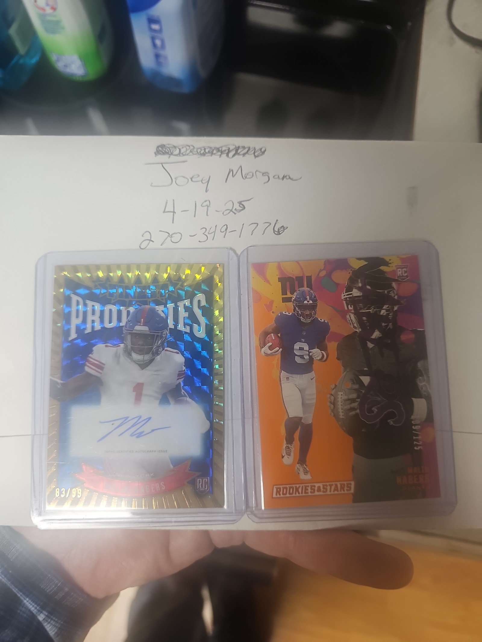 MALIK NABORS TOPPS FINEST PRODIGIES AUTO GOLD /99 & ROOKIES & STARS /125 SSP