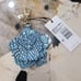 BRAHMIN arctic blue magnolia flower charm