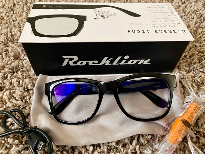 Smart Glasses Open-Ear Bone Conduction Glasses with Photochromic Grey Lenses and