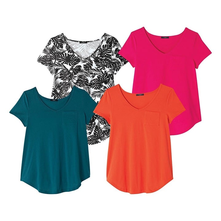Avon Classic V-Neck Pocket Tees Pack of 4 (Size XS)
