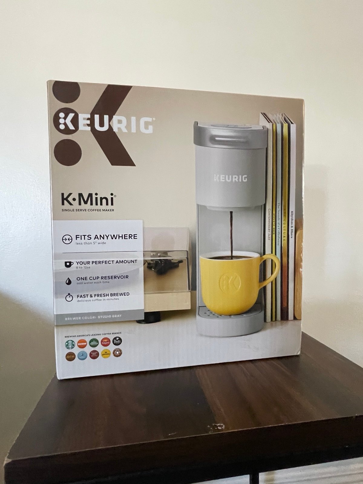 Keurig K-Mini Single Serve K-Cup Pod Coffee Maker - Studio Gray