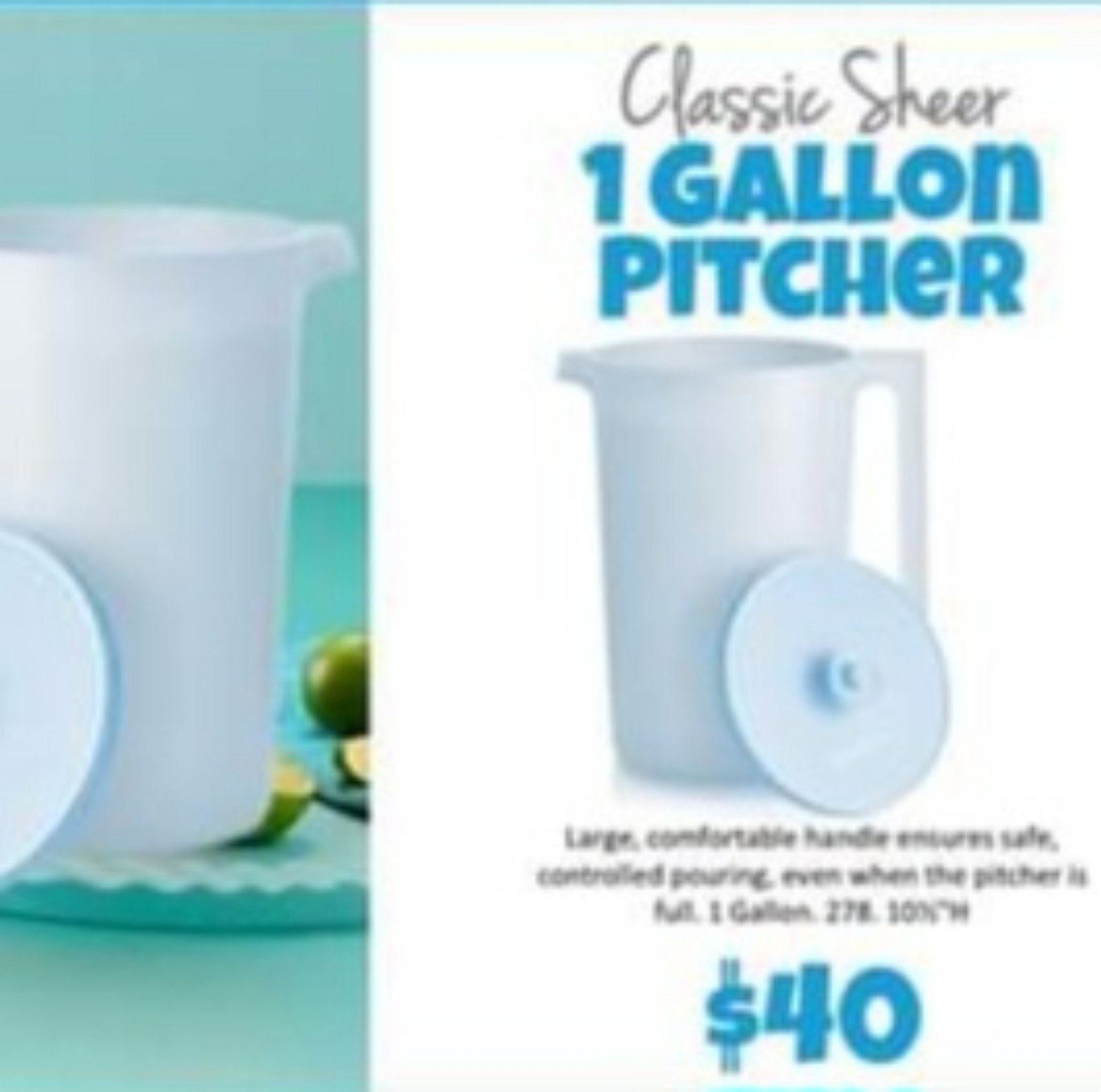 Tupperware 1 gallon pitcher
