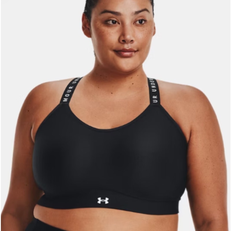 Under Armour Womens Active Gym Training Infinity High Impact Sports Bra 2X Black