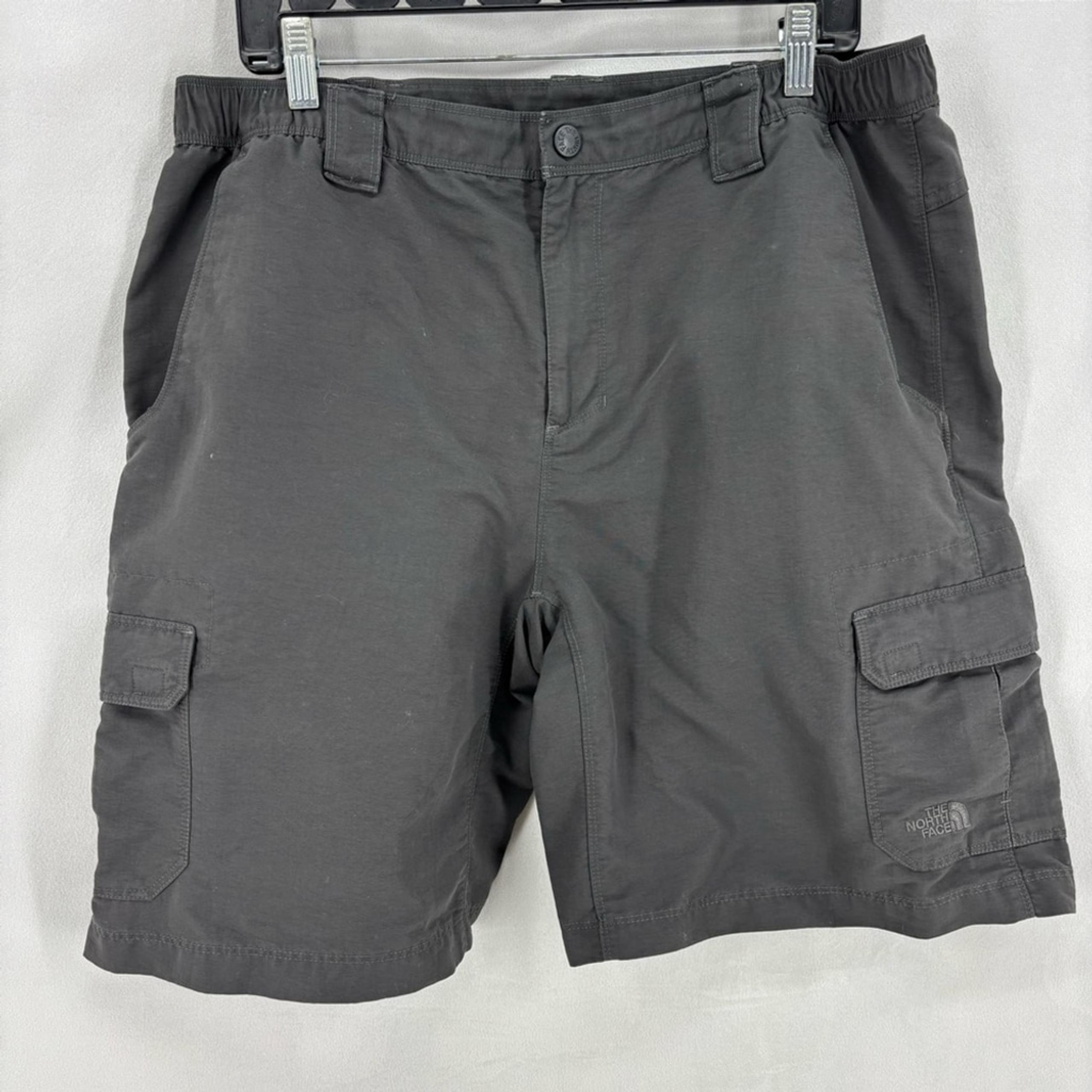 THE NORTH FACE Nylon Cargo Shorts Charcoal Gray Gorpcore Outdoor Size Large