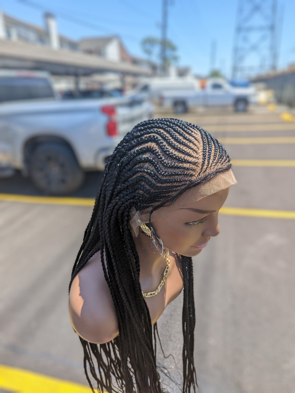 Full 360 conrow lace wig