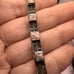 Vintage Sterling Abalone Marcasite Panel link FAS bracelet