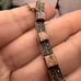 Vintage Sterling Abalone Marcasite Panel link FAS bracelet