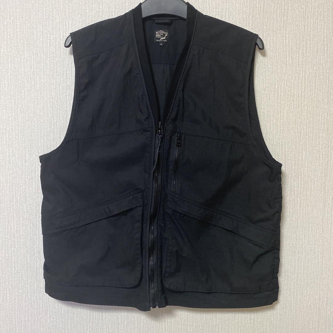 【orSlow (Oアスロウ)】 Vest (Cotton x Nylon)